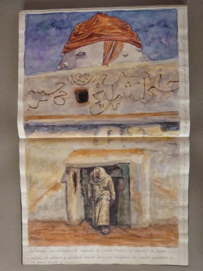 Mausolée de cheikh Hussin aquarelle